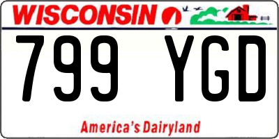 WI license plate 799YGD