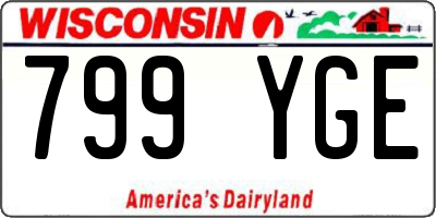 WI license plate 799YGE