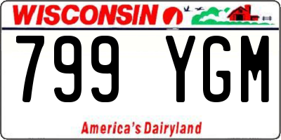 WI license plate 799YGM