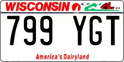 WI license plate 799YGT