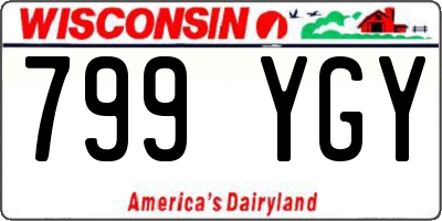 WI license plate 799YGY
