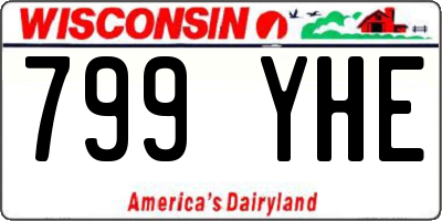 WI license plate 799YHE
