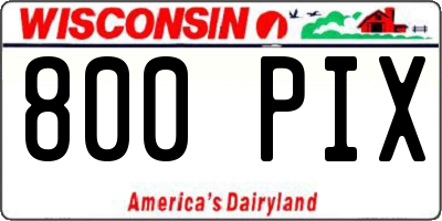 WI license plate 800PIX