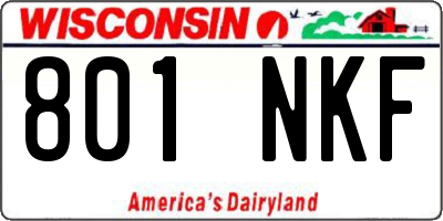 WI license plate 801NKF