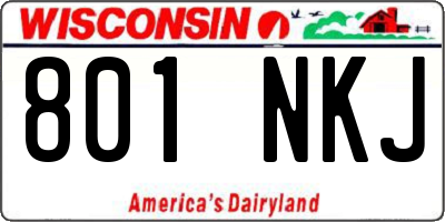 WI license plate 801NKJ