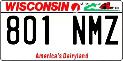 WI license plate 801NMZ