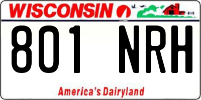 WI license plate 801NRH