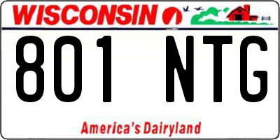 WI license plate 801NTG