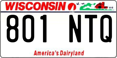 WI license plate 801NTQ