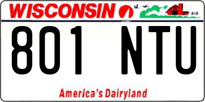 WI license plate 801NTU