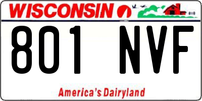 WI license plate 801NVF