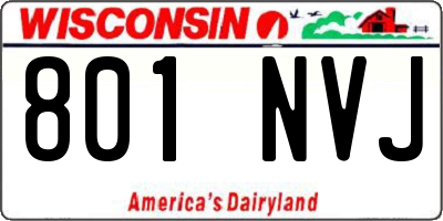 WI license plate 801NVJ