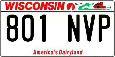 WI license plate 801NVP