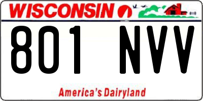 WI license plate 801NVV