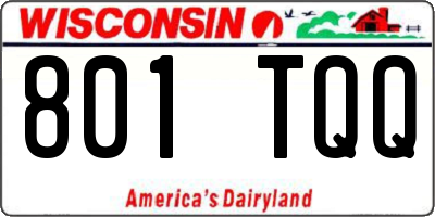 WI license plate 801TQQ