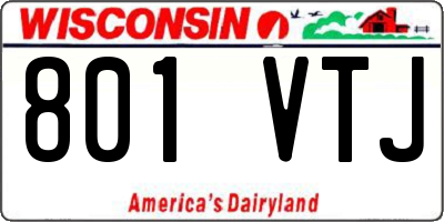 WI license plate 801VTJ
