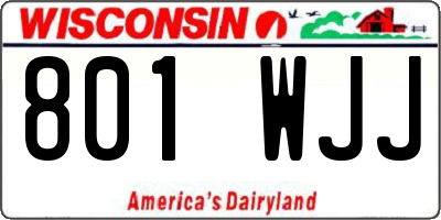 WI license plate 801WJJ