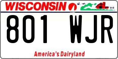WI license plate 801WJR