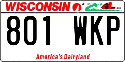 WI license plate 801WKP