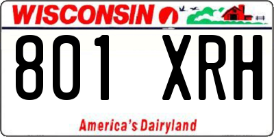 WI license plate 801XRH