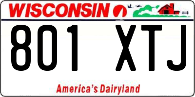 WI license plate 801XTJ