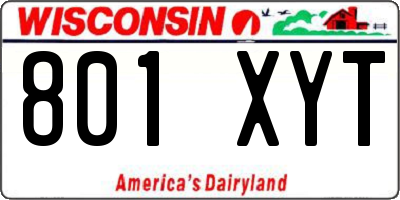 WI license plate 801XYT