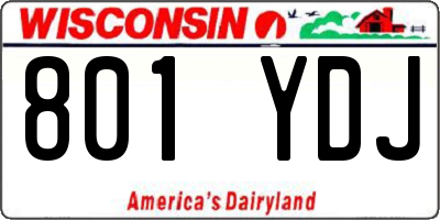 WI license plate 801YDJ