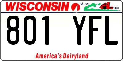 WI license plate 801YFL