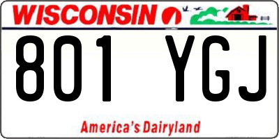 WI license plate 801YGJ