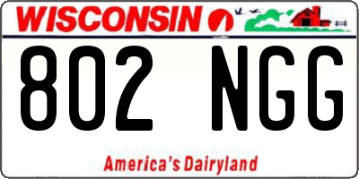 WI license plate 802NGG