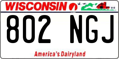WI license plate 802NGJ