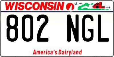 WI license plate 802NGL