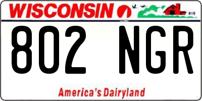 WI license plate 802NGR
