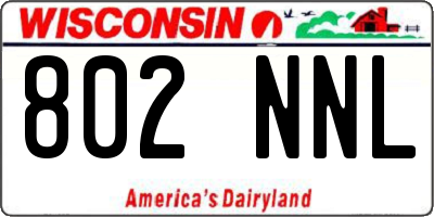 WI license plate 802NNL