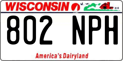 WI license plate 802NPH