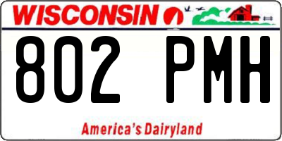 WI license plate 802PMH