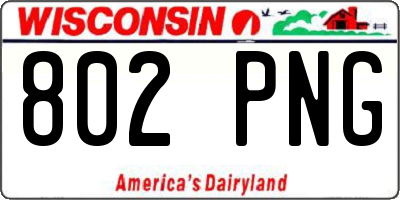 WI license plate 802PNG