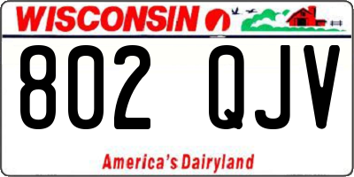 WI license plate 802QJV