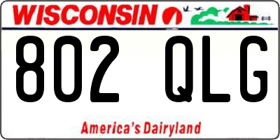 WI license plate 802QLG