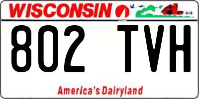 WI license plate 802TVH