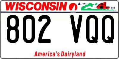 WI license plate 802VQQ
