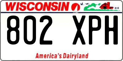WI license plate 802XPH