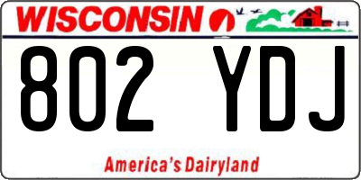 WI license plate 802YDJ