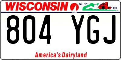 WI license plate 804YGJ