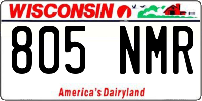 WI license plate 805NMR