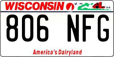 WI license plate 806NFG