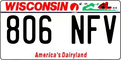 WI license plate 806NFV