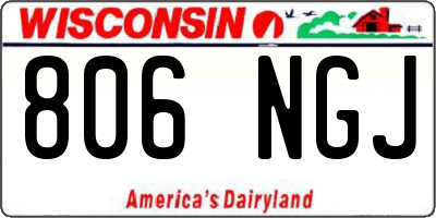 WI license plate 806NGJ