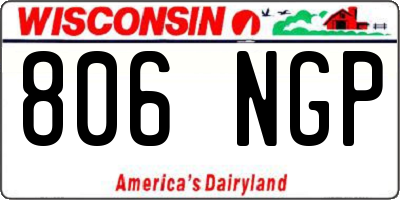 WI license plate 806NGP