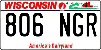 WI license plate 806NGR